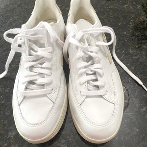 Veja, white and tan size 8 sneakers.